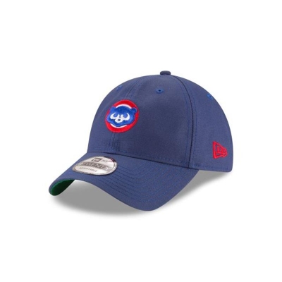 Blue Chicago Cubs Hat - New Era MLB Waxed Cooperstown 9TWENTY Adjustable Caps USA9261458